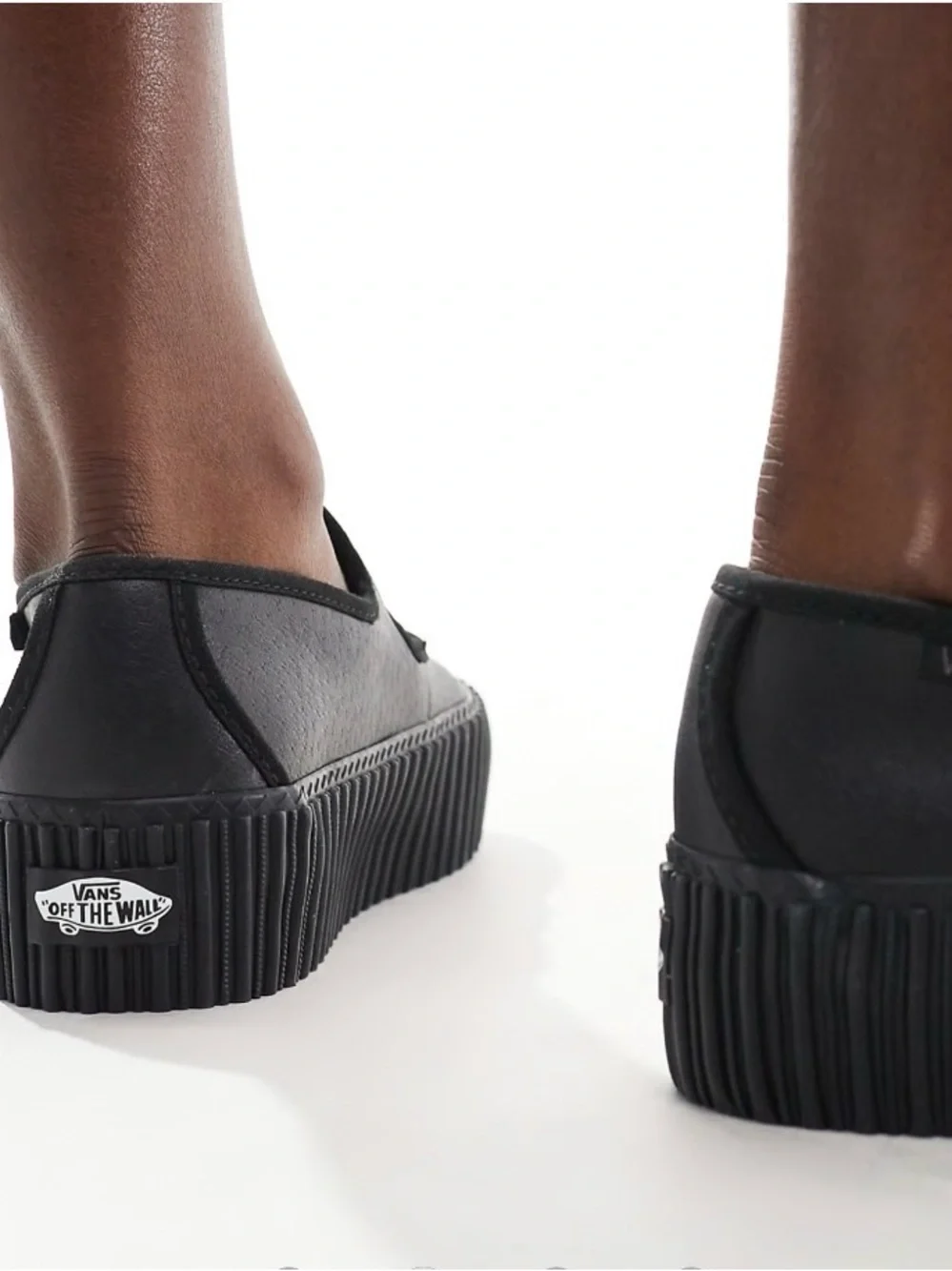 Vans Women’s Black Chunky Platform Creeper Mary Jane Buckle Strap Shoes Sz W7 M5